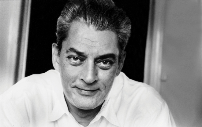 Paul Auster author from USA in Stockholm 2003